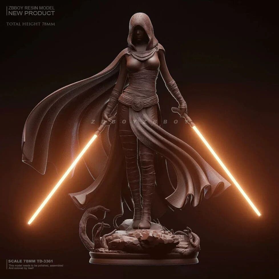 NONE 78mm Resin figure model kits DIY toy beauty self-assembled TD-3361