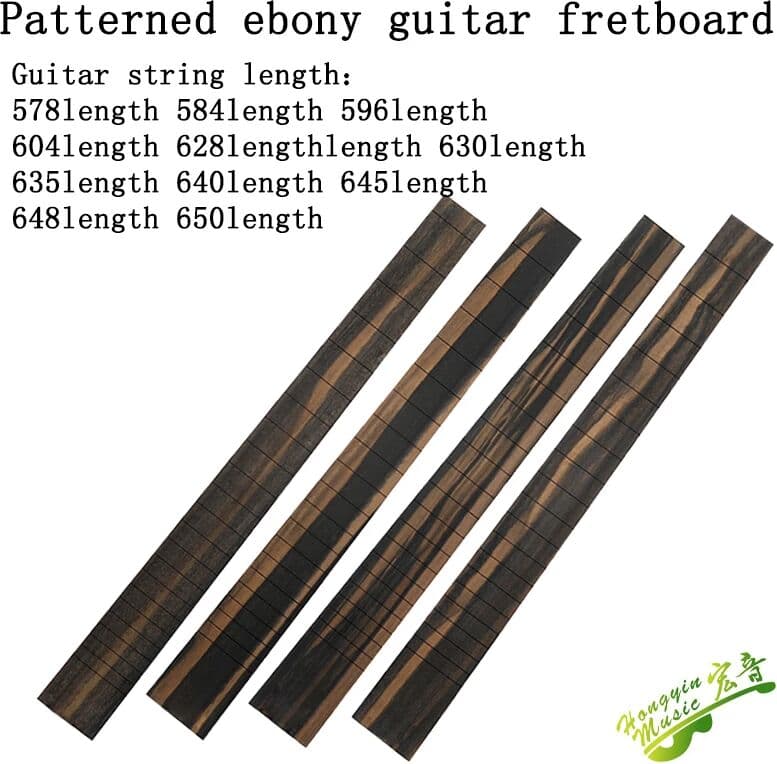 NONE HUATOOL-B African Ebony For Acoustic Electric Classical Guitar Fingerboard Guitar Making Material