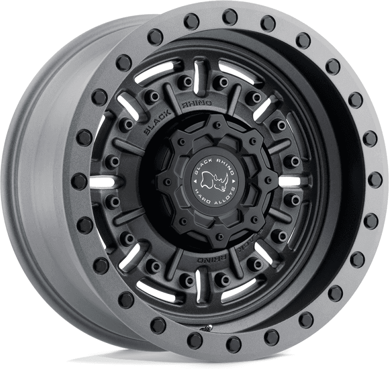 Jantă de Aluminiu, Black Rhino ABRAMS, 17x8.5, ET -18, 6x139.7, 112.1, Gri Metalizat