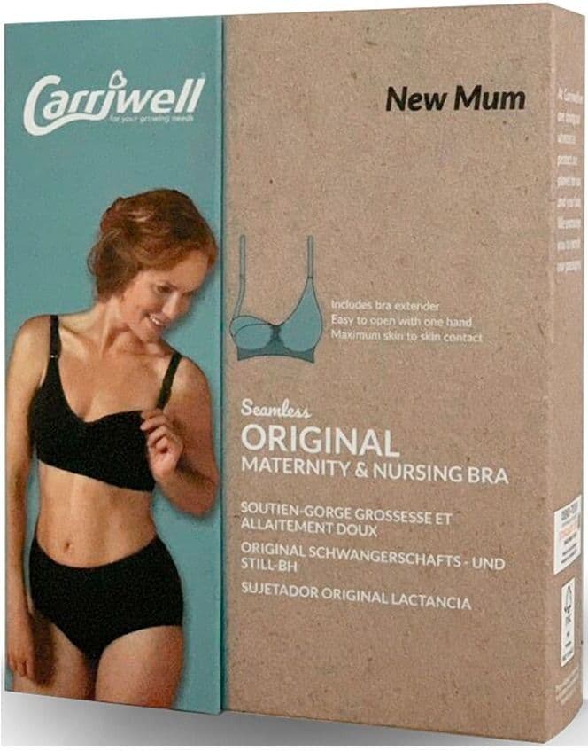 Carriwell Original Graviditets- Og Amme-Bh Sort - Large Mor & Barn Til Mor - Kommende Mor Gravid- Og Ammeklær