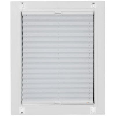 Plissee SUNLINES "Start-up Style Crush, ohne Bohren, blickdicht", weiß, B:50cm H:95cm, Obermaterial: 100% Polyester, Plissees, geklebt mit Gelenkklebeplatte