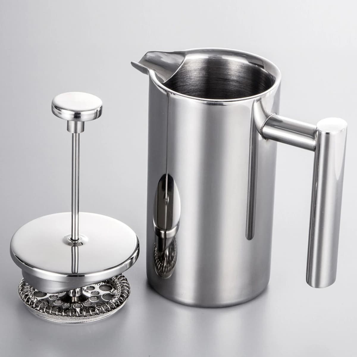 NONE 350ml/800ml/1000ml French Press Coffee Maker Stainless Steel Double Walled Insulated Coffee Maker Pot coffee maker coffee pot