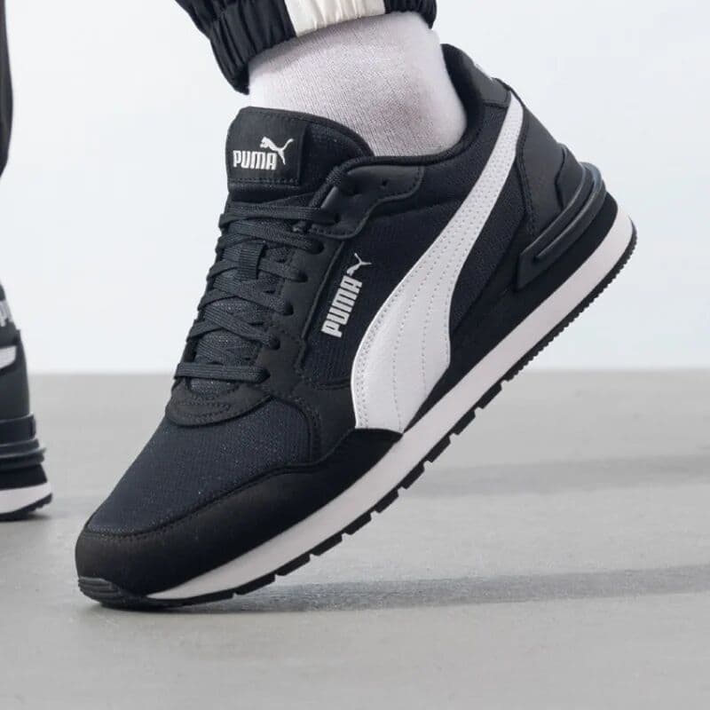 Puma Men's Casual Shoes 399666-01 Comfortable Breathable Leather Low Top Sneakers for Everyday Wear
