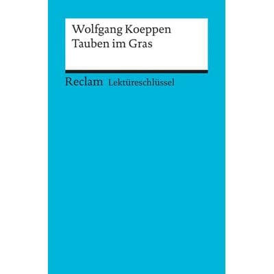 Lektüreschlüssel zu Wolfgang Koeppen: Tauben im Gras, Taschenbuch von Wolfgang Pütz, Reclam, Philipp
