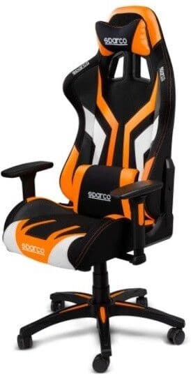 Sparco Sedia Poltrona Gaming Ufficio Modello Torino Colore Arancione Fluo - 0999nraf