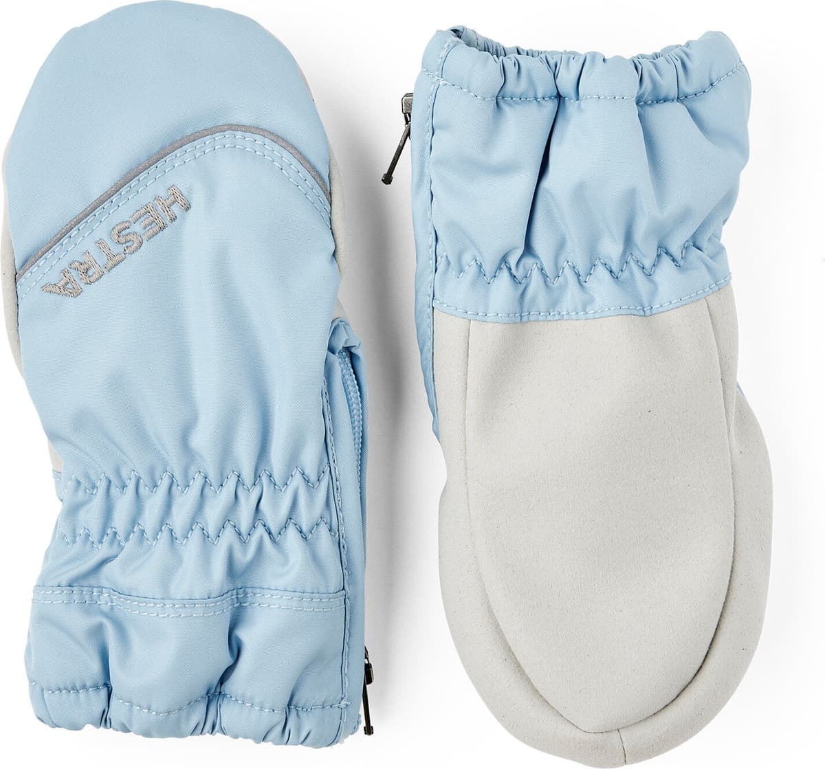Hestra Baby's Zip Light Mitt Light Blue 2