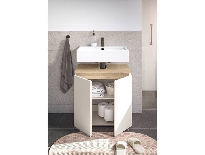 Meuble sous vasque 60 x 60 x 38cm Beige/Cachemire