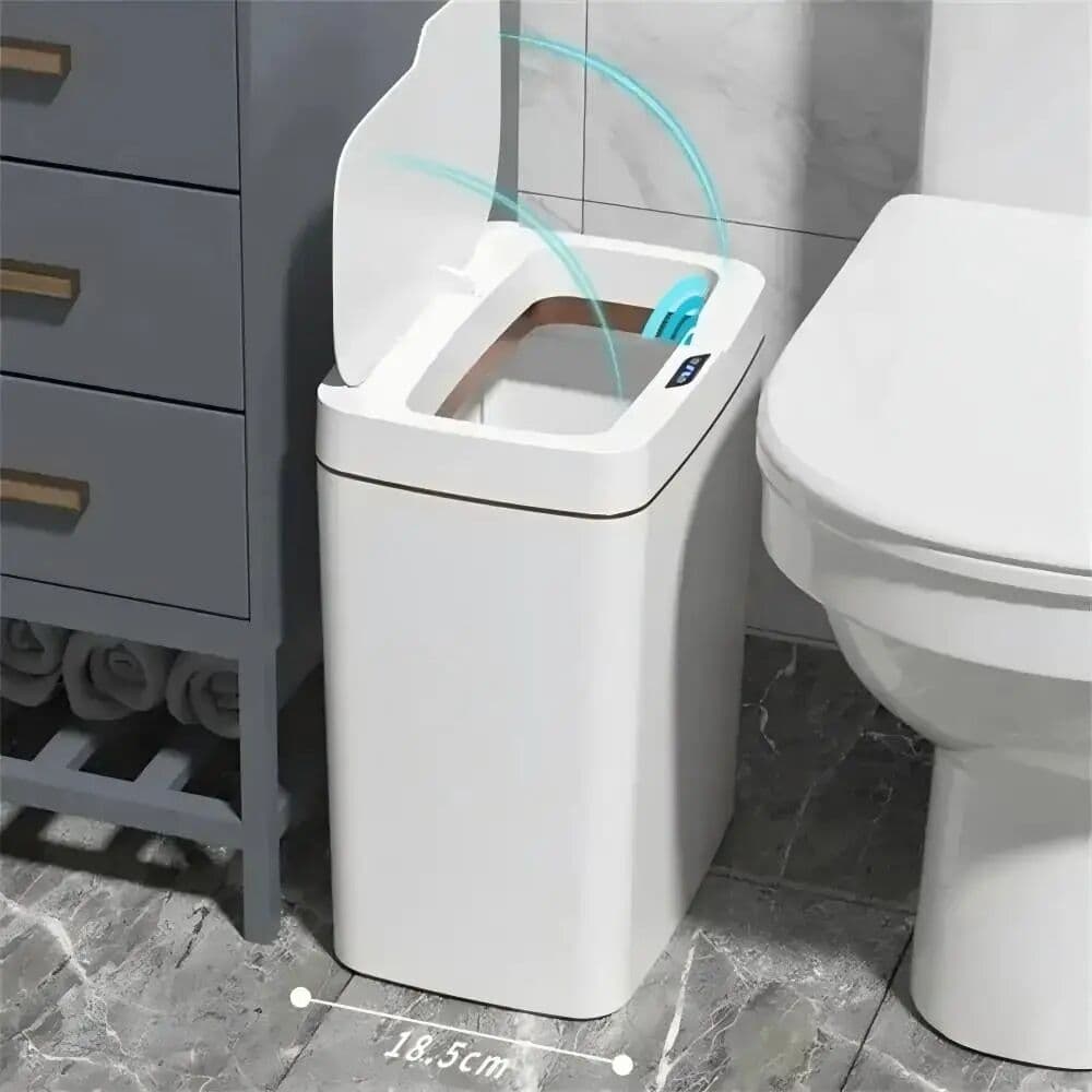 NONE Smart Sensor Trash Can Minimalist Automatic Touch‑free Garbage Bin Infrared Induction Waste Bin For Home Kitchen Bathroom