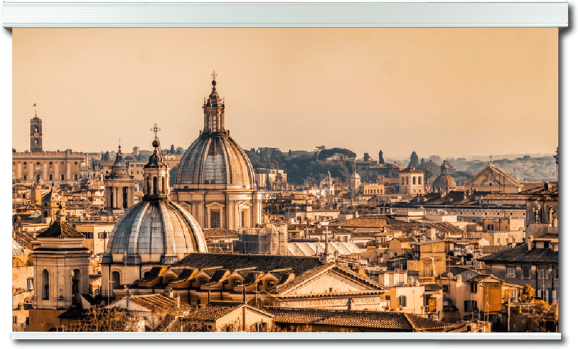 Tela Screenline Big Lodo Evolution 740cm (White Ice, 16:9)