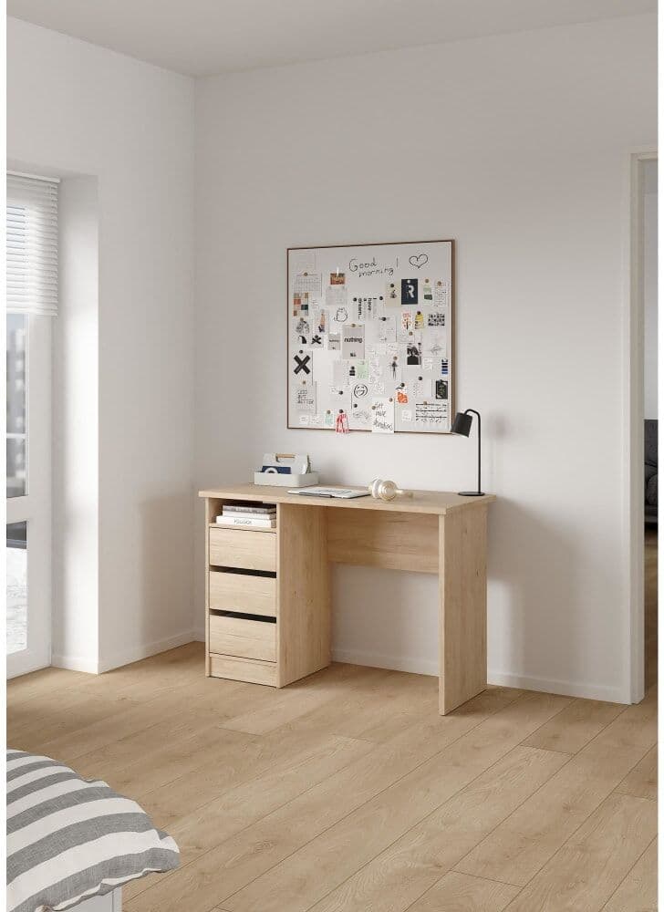 WellHome Mesa escritorio sil en madera color roble