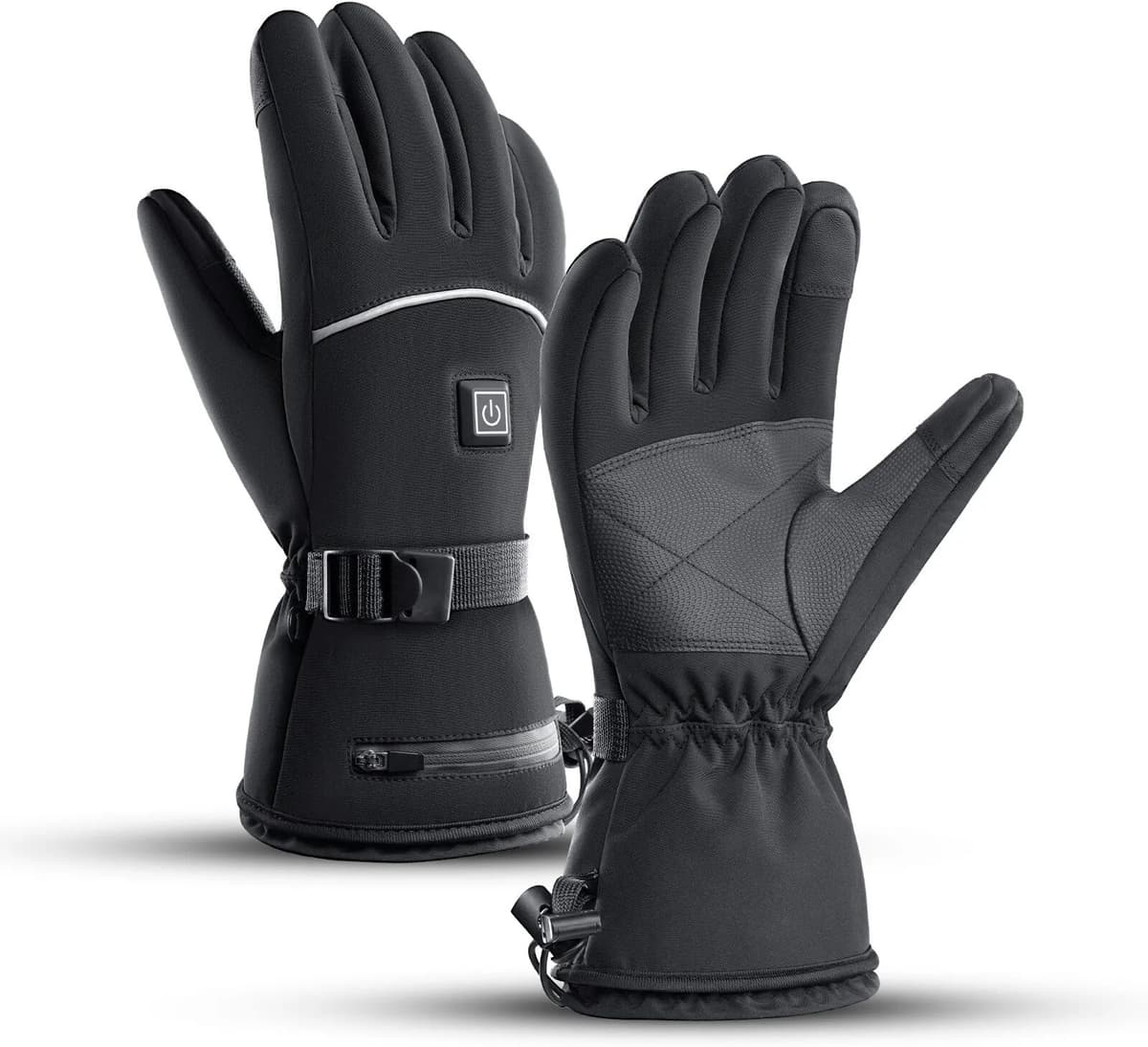 Kyncilor Electric Heated Gloves Motorcycle Winter Moto Heated Gloves Warm Waterproof Rechargeable Heating Thermal Gloves For Snowmobile