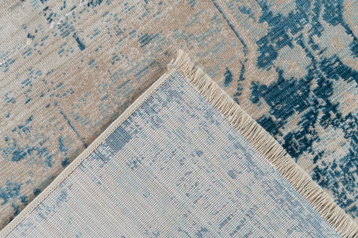 Teppich KAYOOM "Milan 225", blau, B:120cm H:5mm L:170cm, Polypropylen, Teppiche, Teppich, ca. 436.800 Points/qm, Kurzflorteppich, weiche Haptik, hochwertig blau B : 120cm 1 Stk., 5mm, L: 170cm