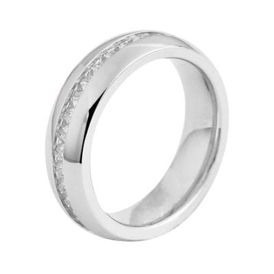 Partnerring AKZENT "Sensual Balance" Silber - Partnerring - Freundschaftsring -" Gr. 62, silber (silberfarbig), Fingerringe, Damen, 62, Edelstahl
