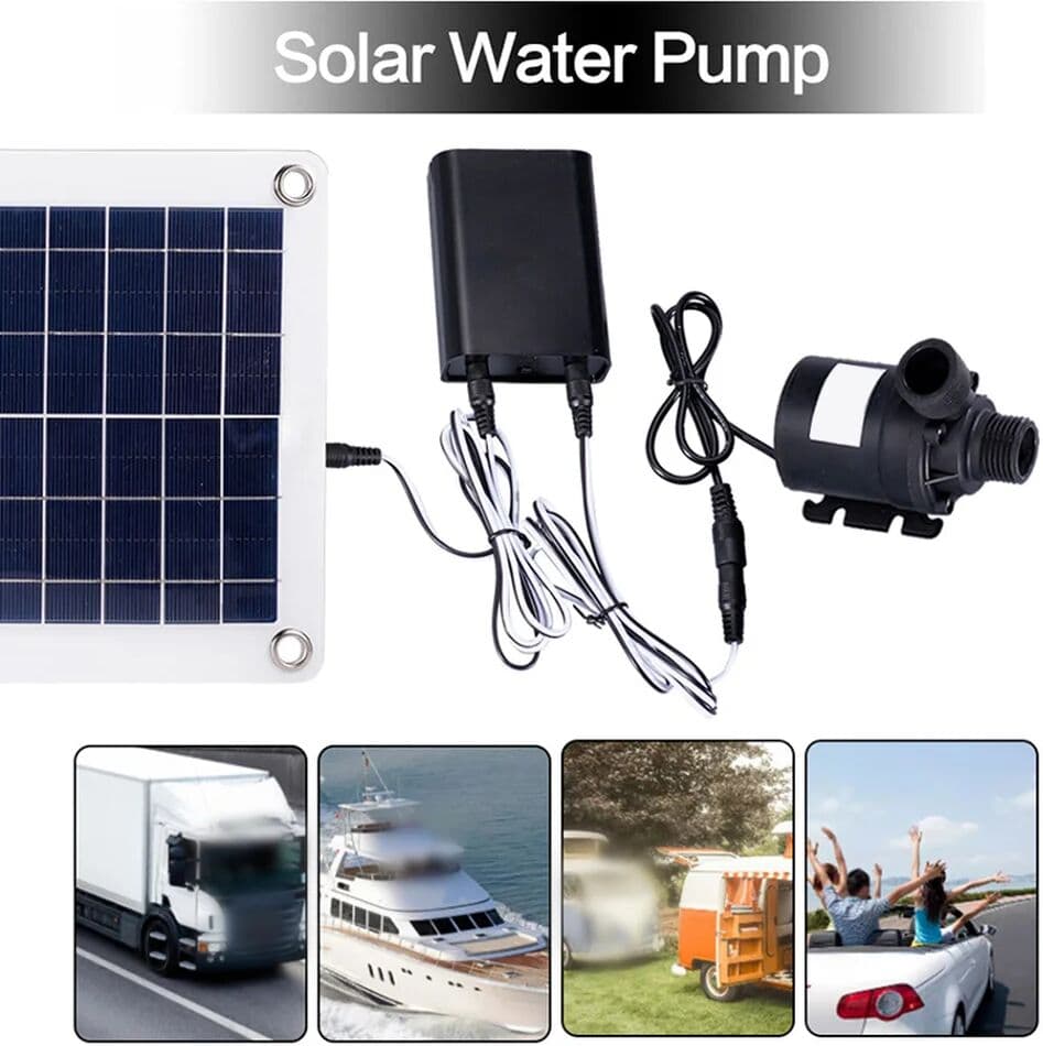 NONE 1 Set 20W Solar Panel Fountain Kit With 800L/H Brushless Water Pump For Garden Pond Birdbath Decoration Outdoor Water Feature