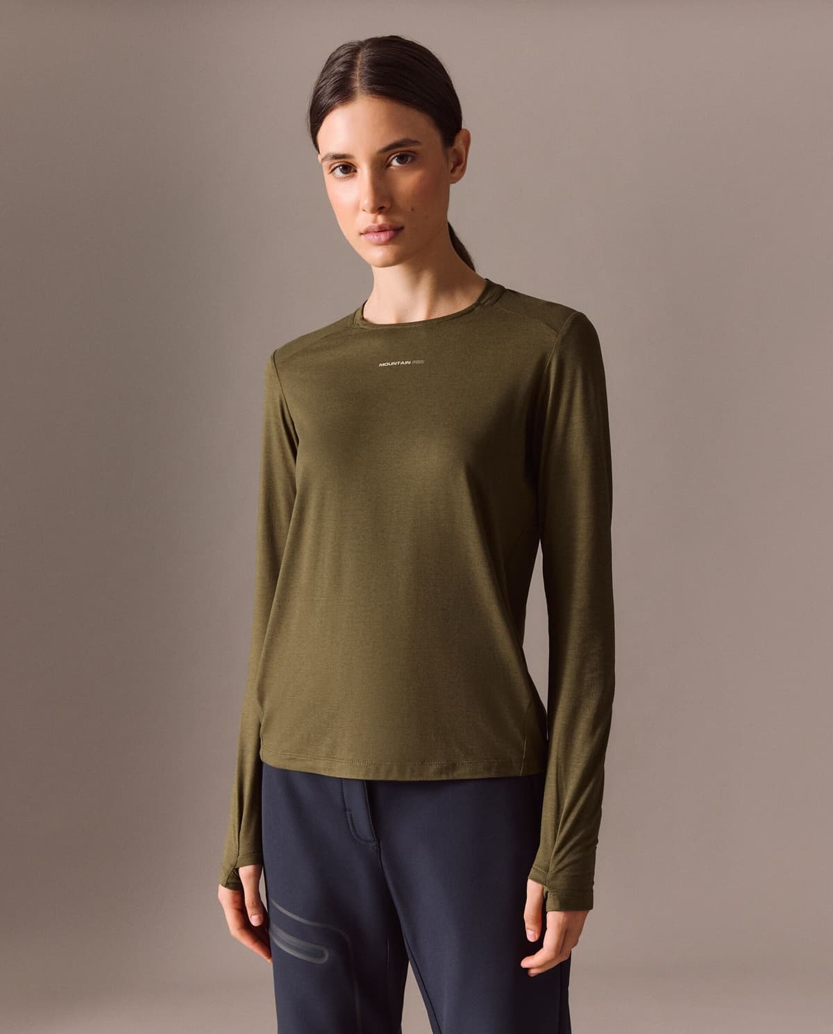 Mountain PRO Camiseta de montaña de de mujer.  (M) Verde