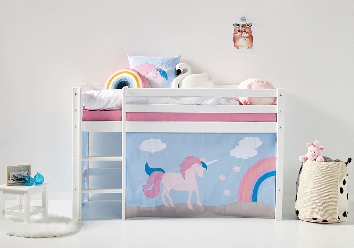 Hoppekids Sengegardin, Unicorn, 70x160cm