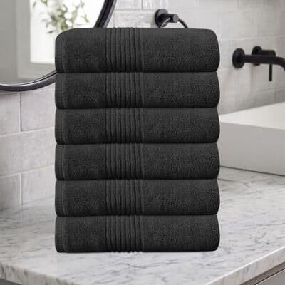 Home Weavers Inc Home Weavers Hazel 500GSM 100% Cotton Zero Twist Super Absorbent Bath Towel Set - 27x54 Inch