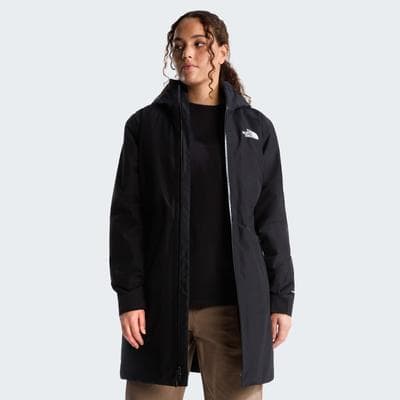 Funktionsjacke THE NORTH FACE, Damen, Gr. L, schwarz (tnf schwarz), Obermaterial: 100% Polyester, Jacken Funktionsjacke, mit zweilagigem DryVent™-Material, für Regen und Wind, aus Polyester