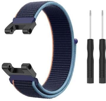 Everyday Crate Amazfit T Rex T Rex Pro Ares Nylon Watch Band Adjustable Replacement Strap purple Blue