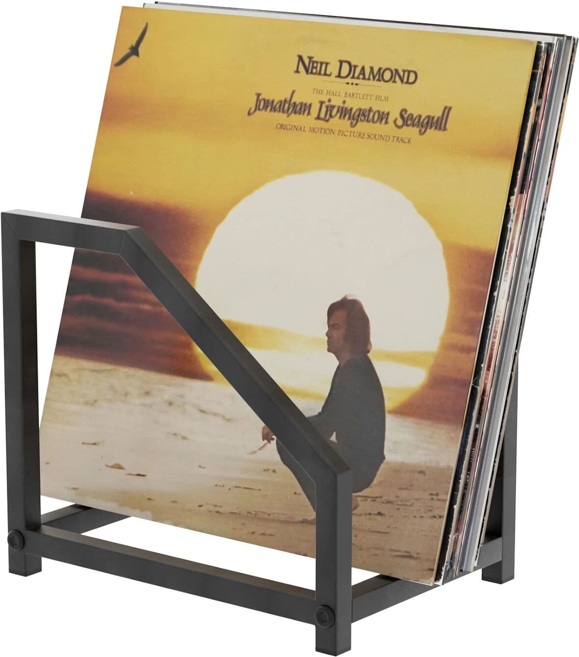 NONE Vinyl Record Desktop Display Storage Stand Durable Iron Rack LP Holder Home Office Vinyl Shelf for Vinyl Record Display Bracket
