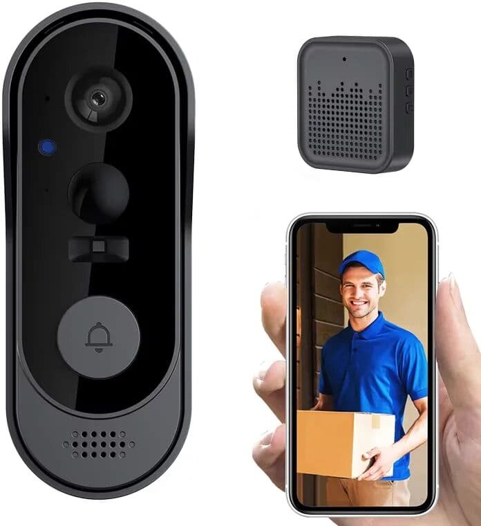 NONE Tuya WIFI Camera Doorbell HD Video Intercom Outdoor Wireless Waterproof Door Bell Security Protection IR Night Vision Smart Home