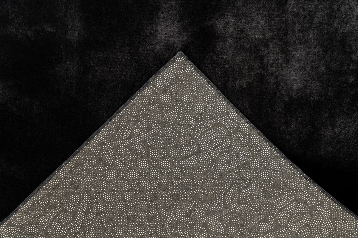 Teppich KAYOOM "Surfacer 225", schwarz, B:80cm H:12mm L:150cm, Polyester, Teppiche, Teppich, weicher Kurzflor, Wohnzimmer schwarz B : 80cm 1 Stk., 12mm, L: 150cm