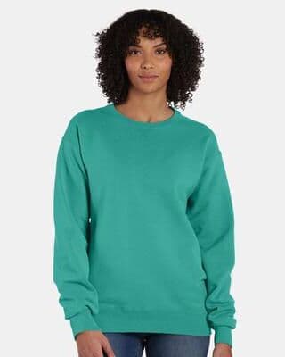 ComfortWash by Hanes GDH400 Men's Comfort Wash Fleece Sweatshirt in Spanish Moss size Medium   Cotton/Polyester Blend