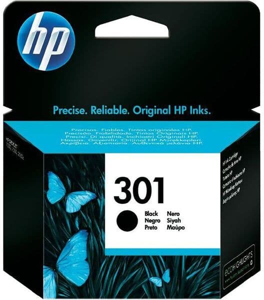 HP Inktcartridge 301 (CH561EE) Zwart