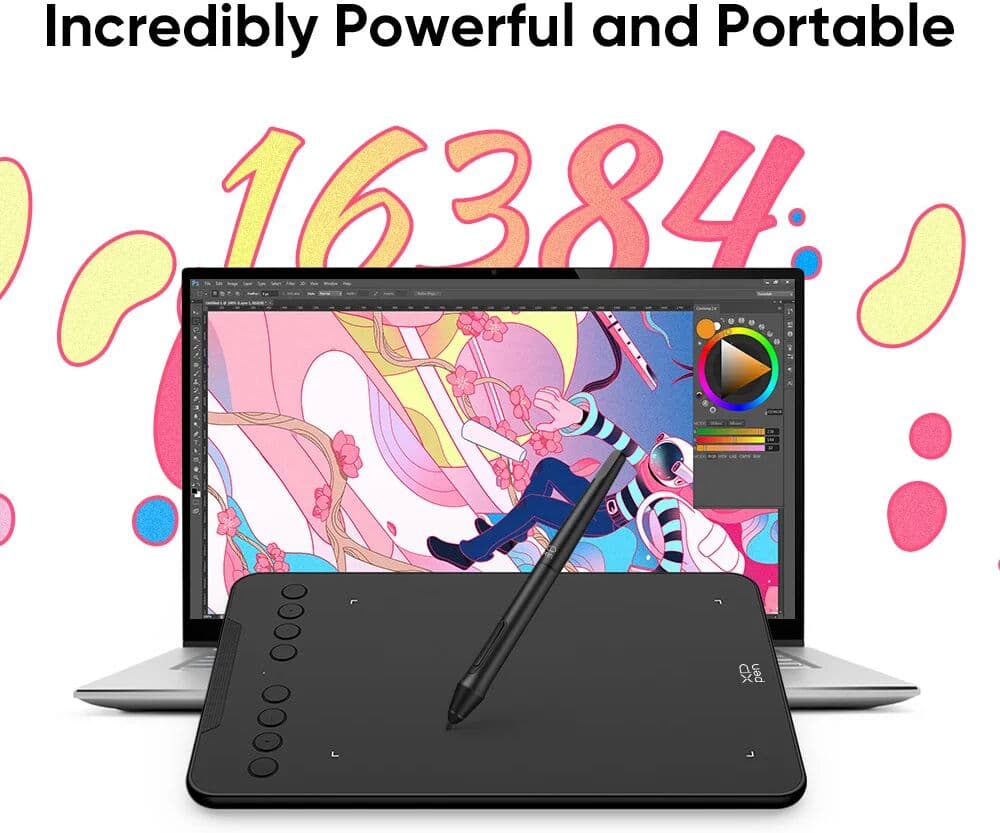 XPPen Deco Mini7 V2 Graphics Tablet 7*4.3 Inch Digital Drawing Tablet 8 Keys 16384 Levels 60 Tilt for Art Drawing Signature