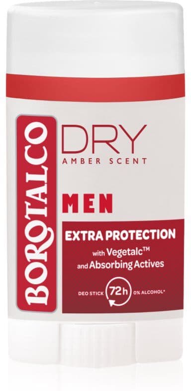 Borotalco MEN Dry Deodorant Stick 72h for men Amber Scent 40 ml
