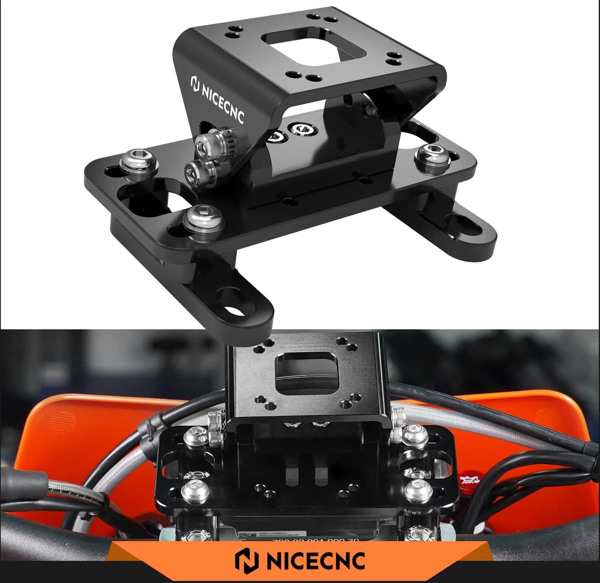 NICECNC 2024 For KTM EXC 300 TPi XC-W 250 TPi SX 125 SXF 450 EXC-F 350 XCF-W 500 XC 150 2004-2024 Universal Motorcycle GPS Mount Bracket