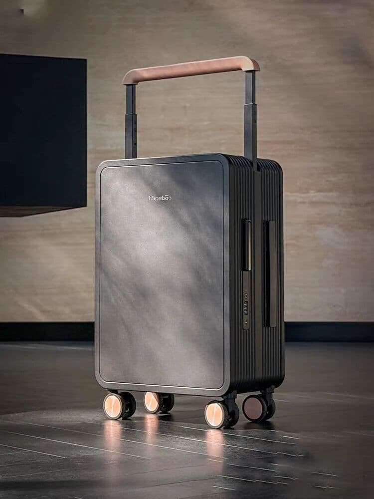 NONE Wide Handle Rolling Luggage High-quality Durable PC Travel Suitcase Trolley Luggage with 360° Spinner Wheel TSA Lock Boarding