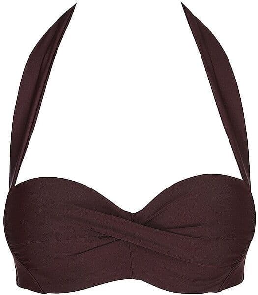 LASCANA Damen Bikinioberteil Bandeau dunkelrot   44C W