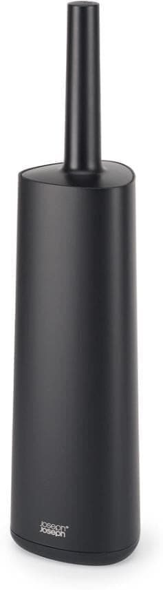 WC-Reinigungsbürste JOSEPH JOSEPH "Flex 360 Stahl", schwarz, B:11cm H:44,5cm L:11cm, Metall, Reinigungsbürsten, WC-Reinigungsbürste schwarz Einheitsgröße