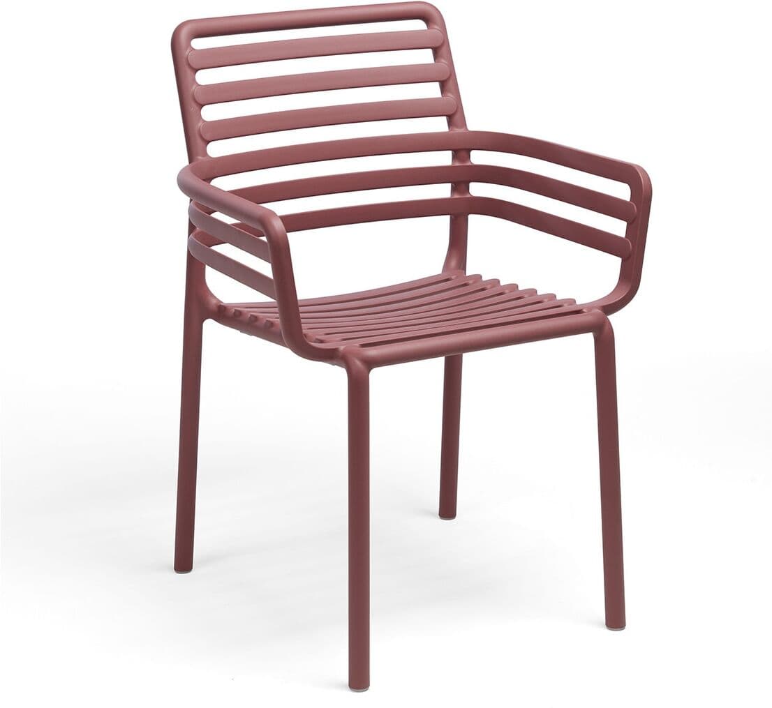 Nardi Sillón de jardín apilable Doga . Granate