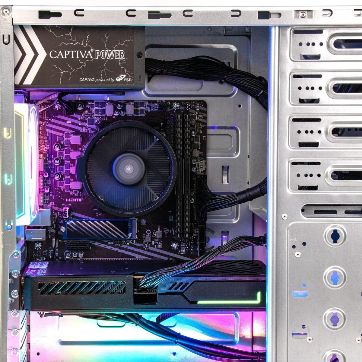 CAPTIVA Gaming-PC "Advanced Gaming R97-729", weiß, Microsoft Windows 11 Home (64 Bit), GeForce RTX™ 5060, 32 GB RAM 1.000 GB SSD, Desktop-PCs, Gaming-PC