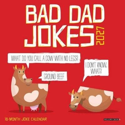 Bad Dad Jokes 2027 7 X 7 Mini Wall Calendar