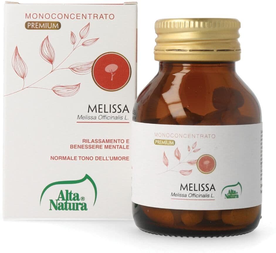 ALTA NATURA-INALME Srl Melissa Terranata 60 Compresse - Integratore per Funzione Digestiva e Benessere Mentale