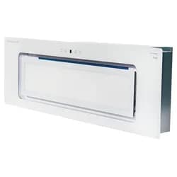 Kaiser EA 946 W Eco Deckenhaube, Lüfterbaustein, Einbau Dunstabzugshaube 90 cm, 1250 m3/h,Weißglas