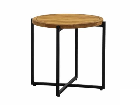 AppleBee Apple Bee Condor Loungetisch 54cm Alu black mit Teakplatte 8718091515793