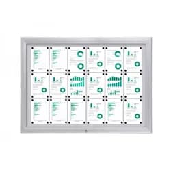 Schaukasten Premium BT46 Outdoor 6x3 DIN A4 Schaukästen für Aussen aus Aluminium