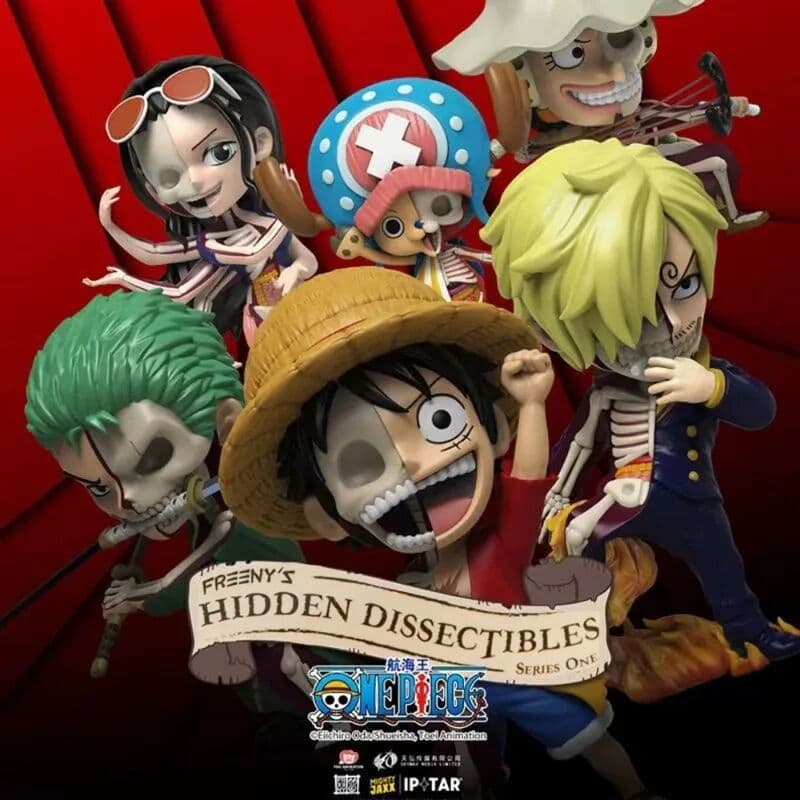 Bandai One Piece series is divided into two skulls blind box mini cartoon characters Grinch Osport blind box cartoon. blind box toys