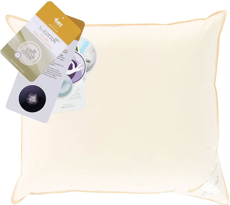 Poduszka Basic Plus AMZ   50x60 cm   Biały   trzykomorowa