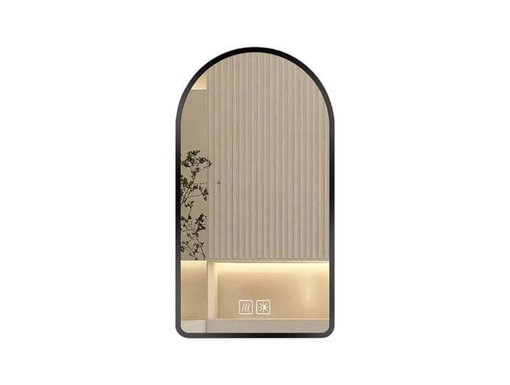 Miroir LED Salle de Bain 50x80 cm 3 Couleurs Dimmable Anti-Buée Automatique Tactile Verre Sécurité