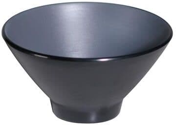 Tirolix Coppetta Conica 20,5 cm Melamina Bicolor Grigio/Nero