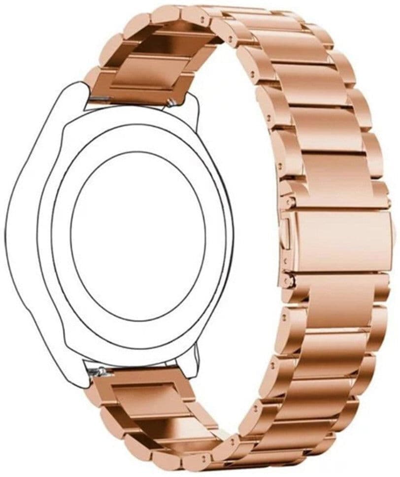 INCOVER Universal 14mm Rustfri Stål Smartwatch Rem - Rose Gold