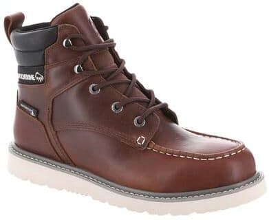 "Wolverine Trade Wedge 6"" Moc Toe Boot - Mens 12 Brown Boot Medium"