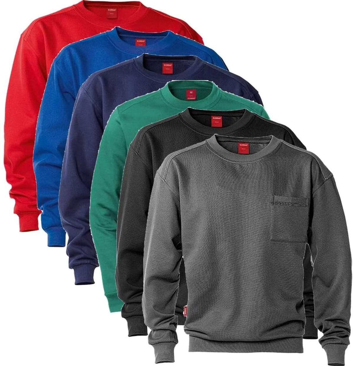 Kansas 100782 Match Sweatshirt / Arbejdstrøje Mørkegrå M