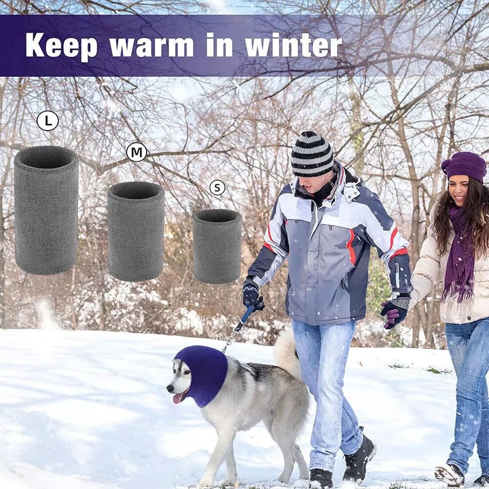 INF Geräuschreduzierende Hundeohrenschützer für den Winter S