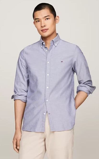 CAMISA TOMMY HILFIGER OXFORD HOMBRE